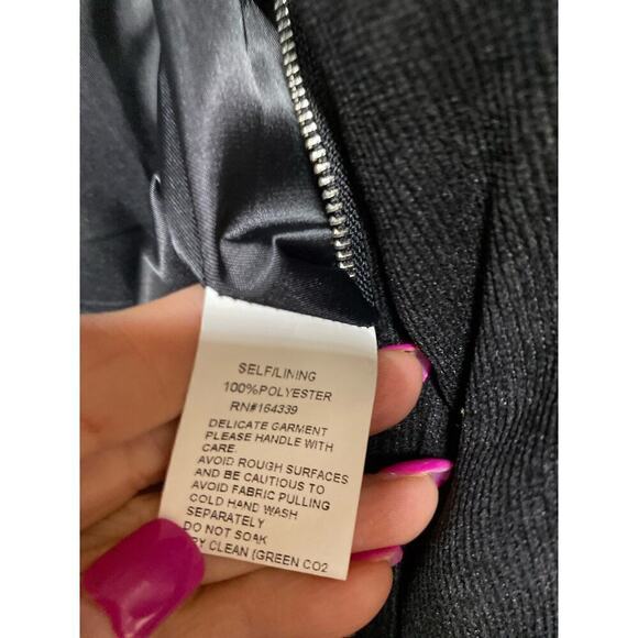 NWT Sndy corduroy puffer jacket Sz2 black two pockets in front warm comf… - Picture 5 of 6